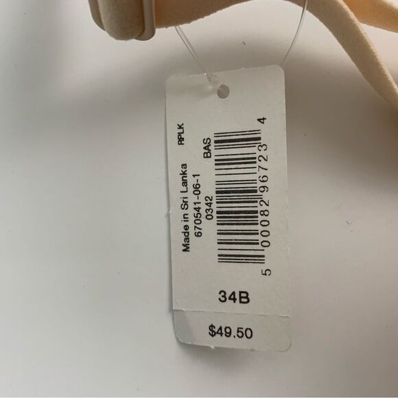 NWT Gap Body women’s light cream Peach t-shirt underwires bra multi-way size 34B - Picture 8 of 9